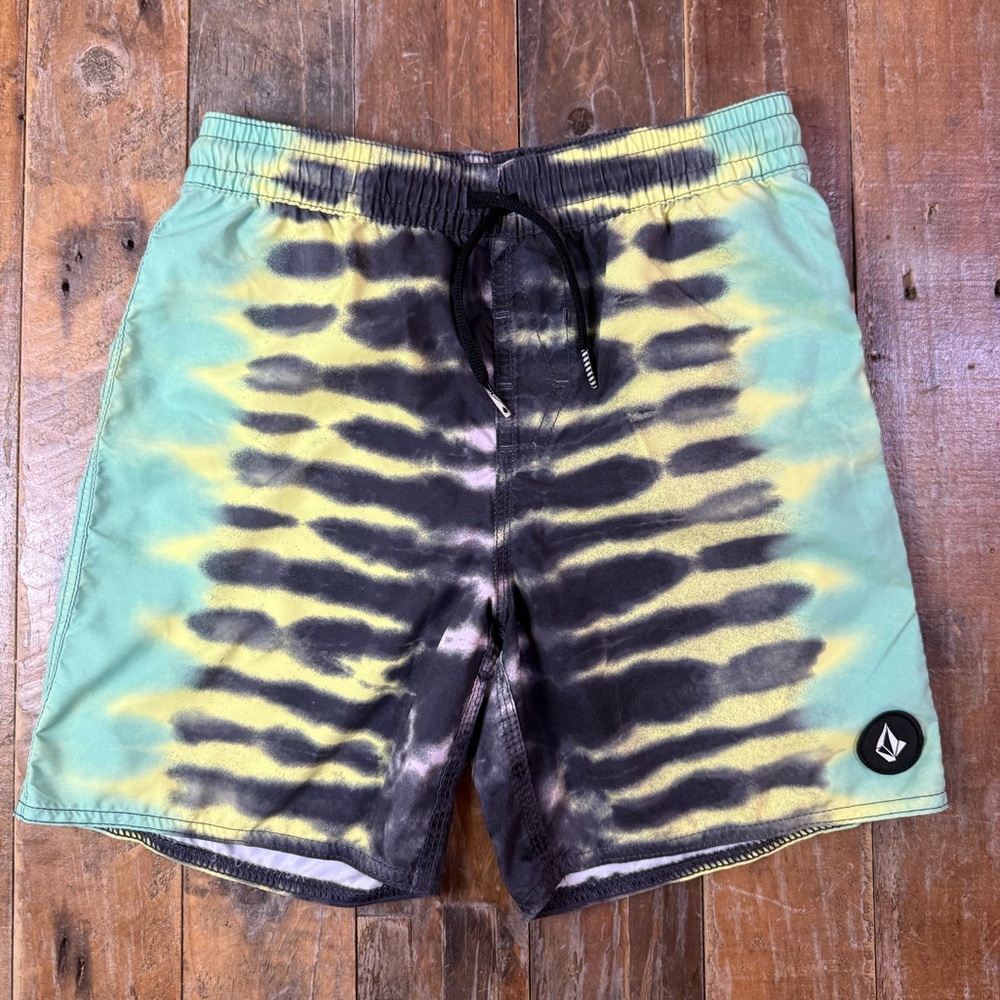 Volcom Black and Yellow Board Shorts
